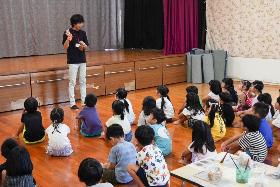 お泊まり保育 シーサーづくり体験